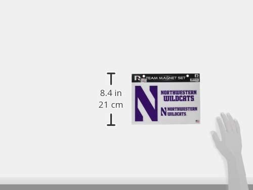 Northwestern University Wildcats Multi Magnet Sheet Shape Cut 8x11 Inch by Fielders Choice
