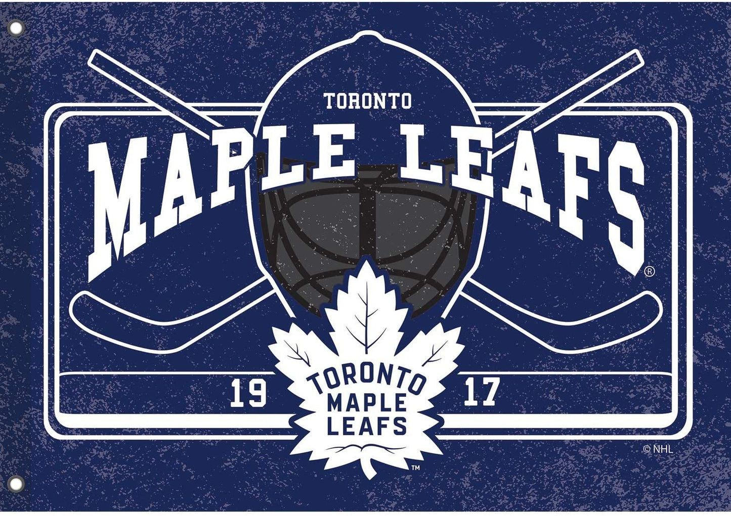 Toronto Maple Leafs Premium Double Sided Flag Banner, Estate Style, Linen, 36x52 Inch by Fielders Choice