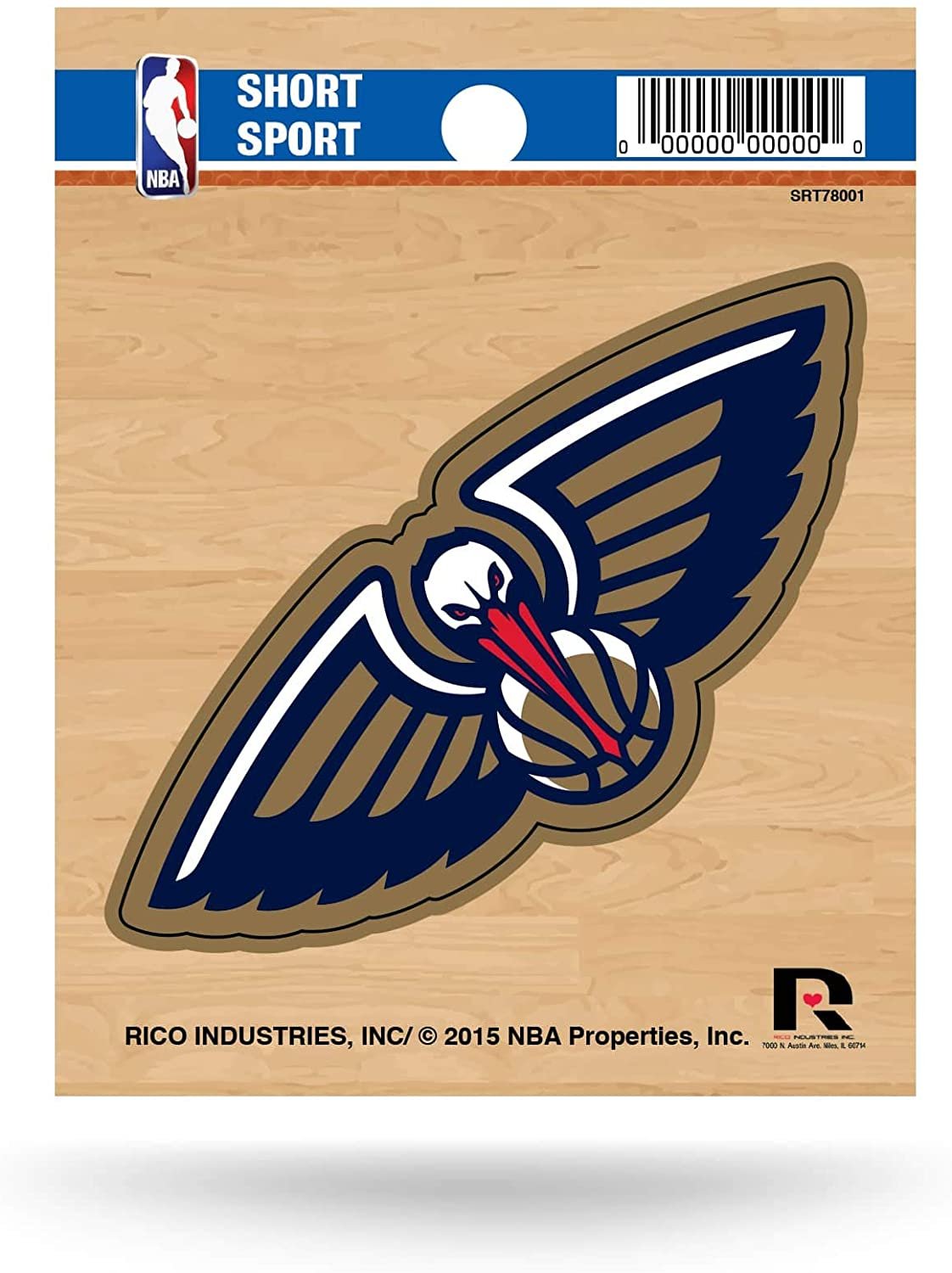 New Orleans Pelicans 3 Inch Die Cut Decal Sticker Full Adhesive Backing by Fielders Choice