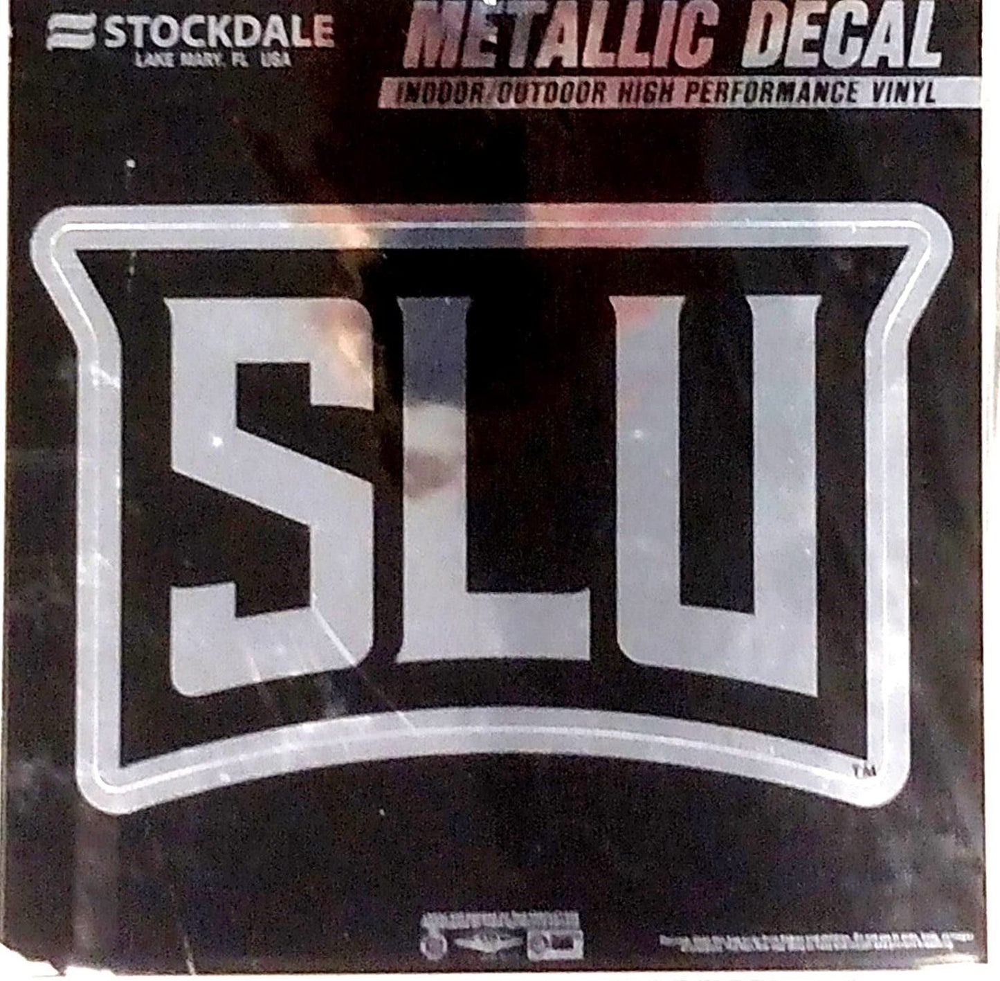 Saint Louis University Billikins 6 Inch Decal Sticker, Metallic Chrome Shimmer Design by Fielders Choice