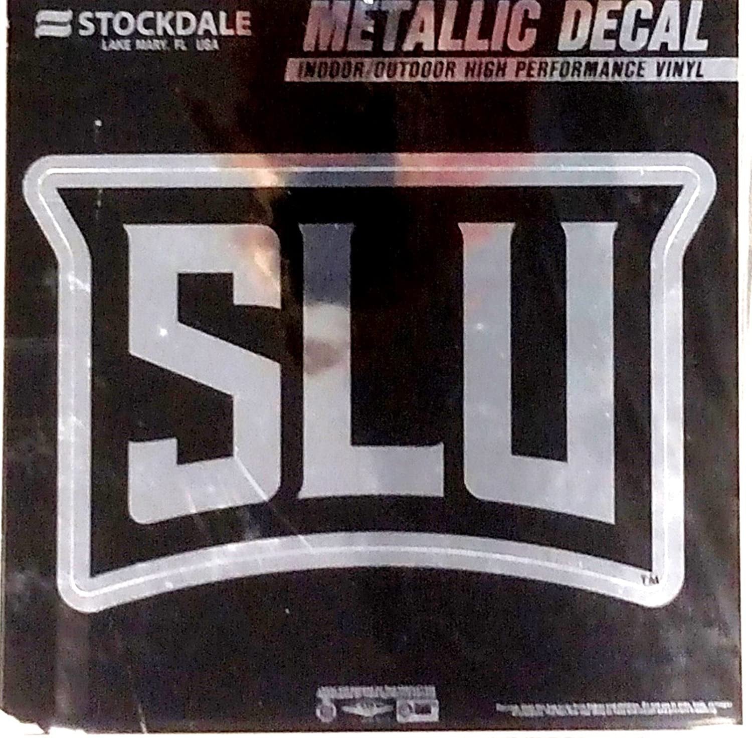 Saint Louis University Billikins 6 Inch Decal Sticker, Metallic Chrome Shimmer Design by Fielders Choice