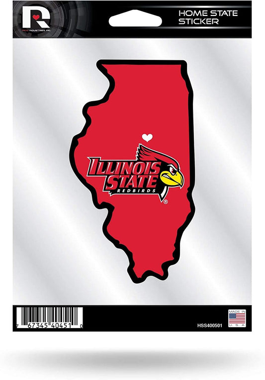University of Illinois Illini 5 Inch Sticker Decal, Home State Design, Flat Vinyl, Full Adhesive Backing by Fielders Choice