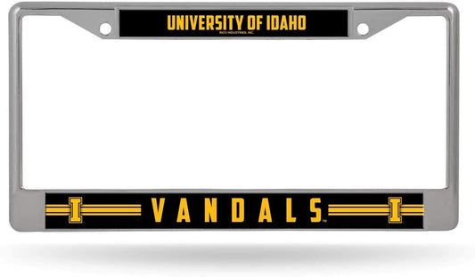 University of Idaho Vandals Premium Metal License License Plate Frame Chrome Tag Cover, 12x6 Inch by Fielders Choice