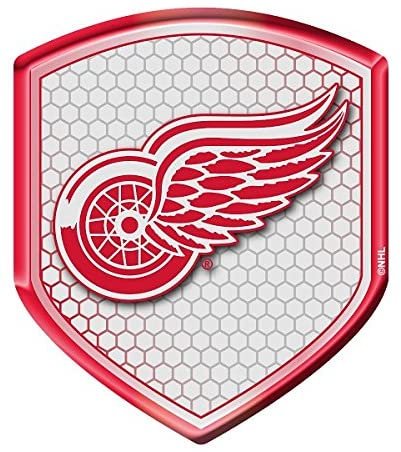 Detroit Red Wings High Intensity Reflector Shield Shape 2.5x3.5 Inch by Fielders Choice