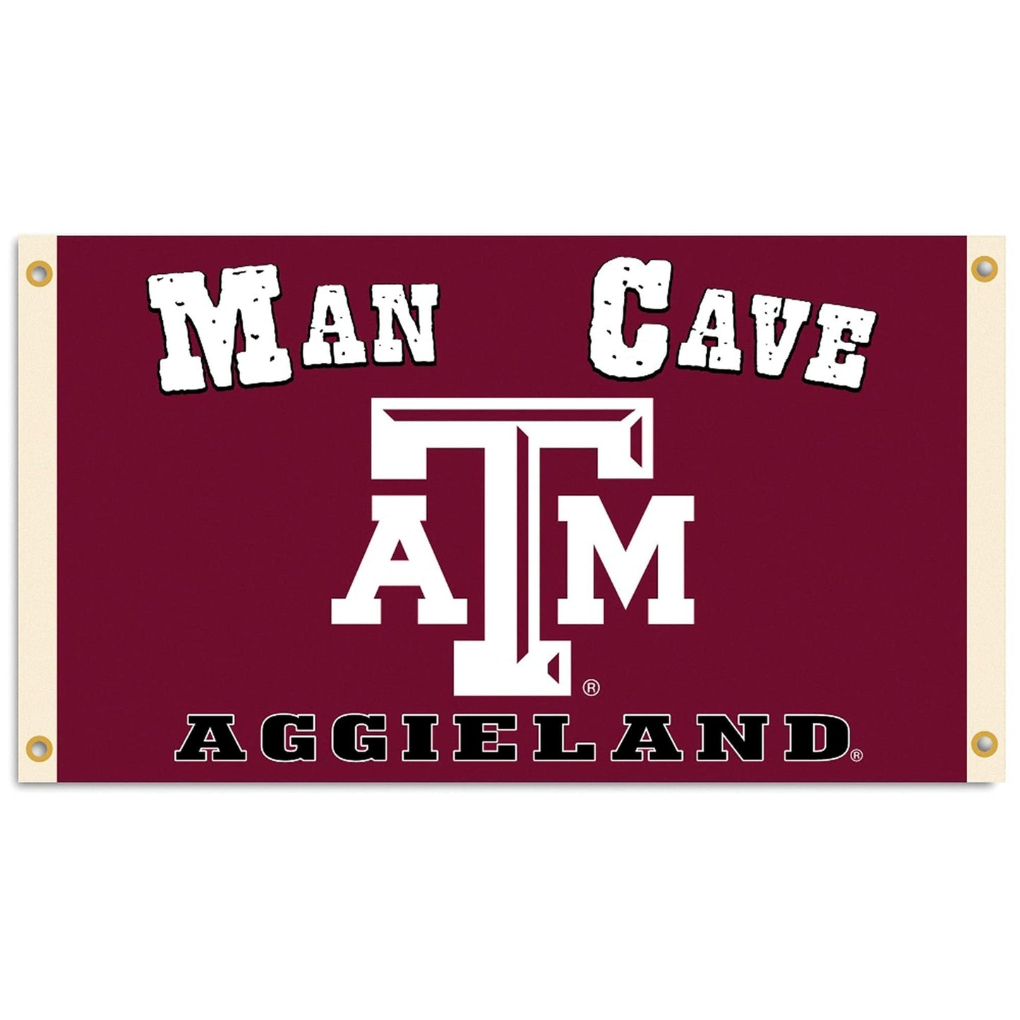 BSI PRODUCTS, INC. - Texas A&M Aggies 3’x5’ Man Cave Flag with 4 Heavy-Duty Brass Grommets - TAMU Football, Basketball & Baseball Pride - High Durability - Designed for Indoor Use - Great Gift Idea by Fielders Choice