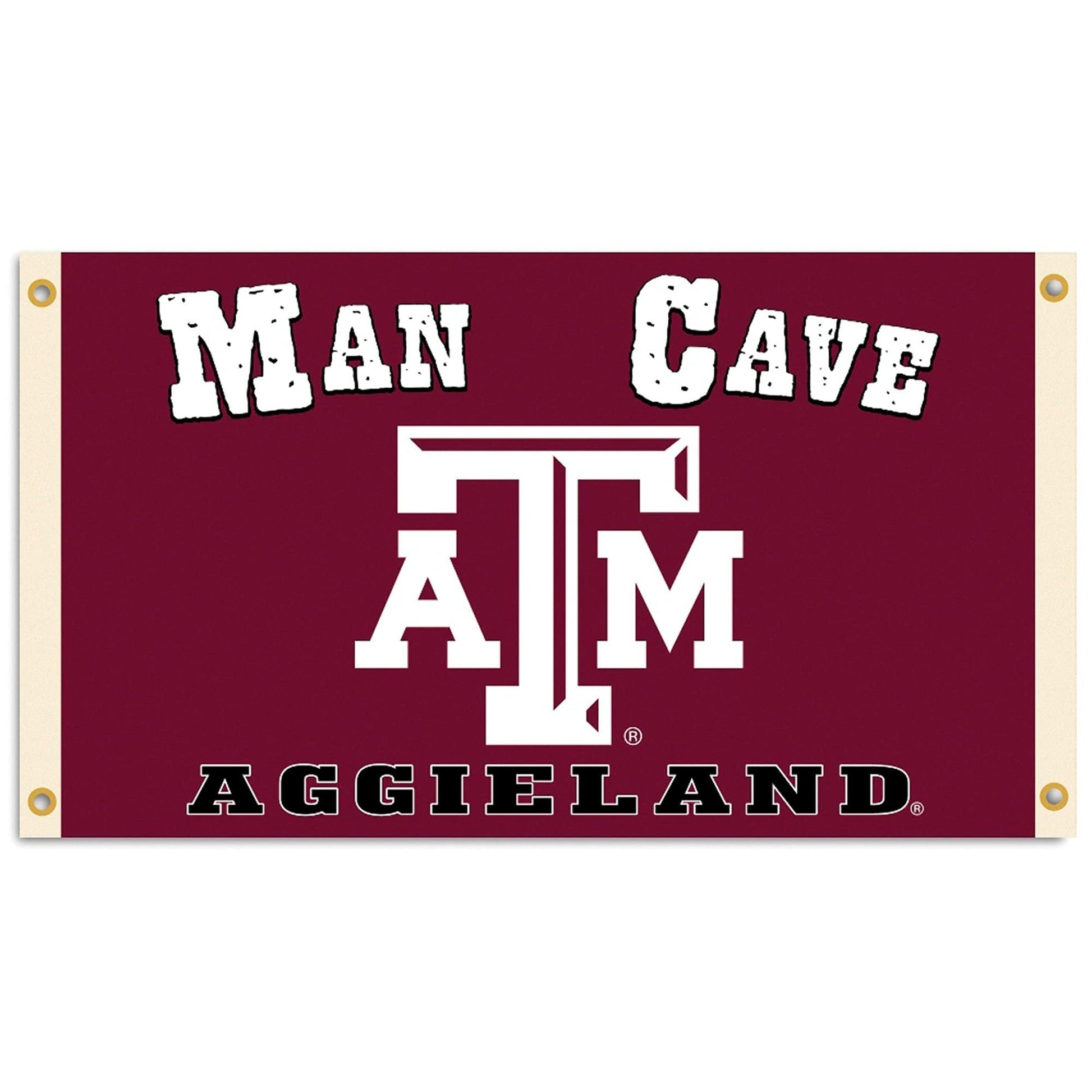 BSI PRODUCTS, INC. - Texas A&M Aggies 3’x5’ Man Cave Flag with 4 Heavy-Duty Brass Grommets - TAMU Football, Basketball & Baseball Pride - High Durability - Designed for Indoor Use - Great Gift Idea by Fielders Choice