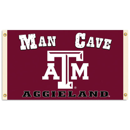 BSI PRODUCTS, INC. - Texas A&M Aggies 3’x5’ Man Cave Flag with 4 Heavy-Duty Brass Grommets - TAMU Football, Basketball & Baseball Pride - High Durability - Designed for Indoor Use - Great Gift Idea by Fielders Choice