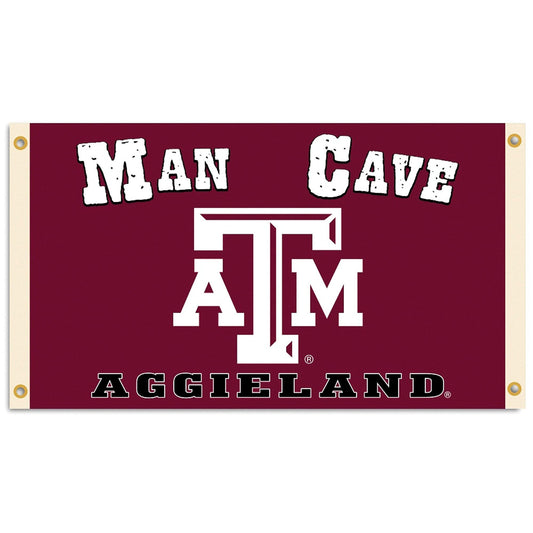 BSI PRODUCTS, INC. - Texas A&M Aggies 3’x5’ Man Cave Flag with 4 Heavy-Duty Brass Grommets - TAMU Football, Basketball & Baseball Pride - High Durability - Designed for Indoor Use - Great Gift Idea by Fielders Choice