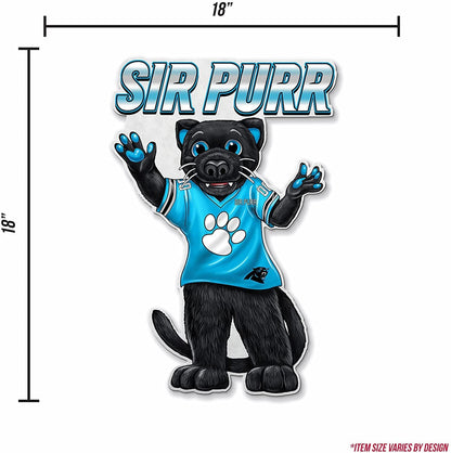 Carolina Panthers Pennant Mascot Logo 18 Inch Soft Felt by Fielders Choice