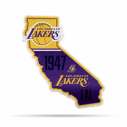 Los Angeles Lakers 18 Inch Pennant, State Design, Soft Felt by Fielders Choice