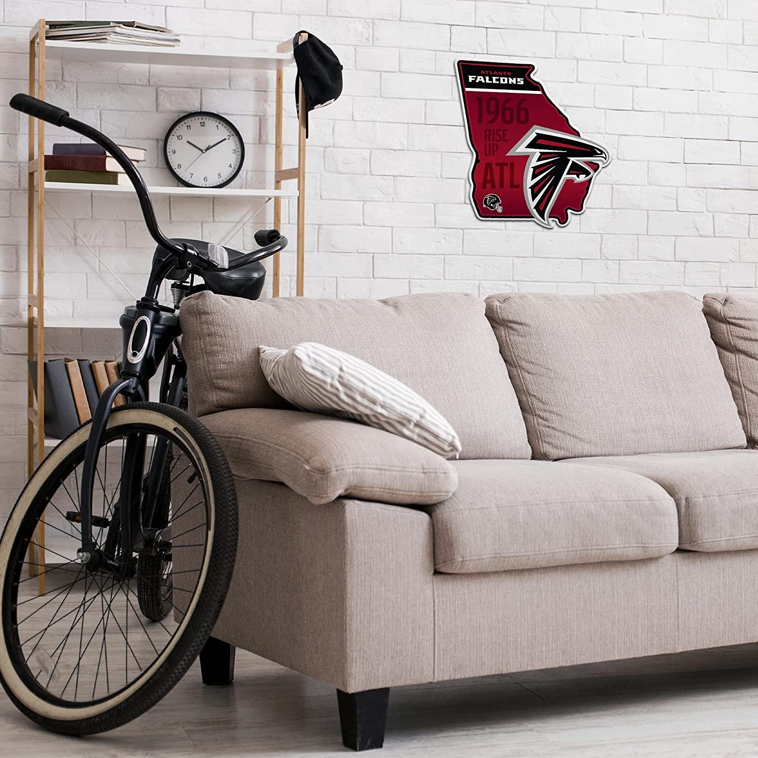 Atlanta Falcons Pennant State Shape 18 Inch Soft Felt by Fielders Choice