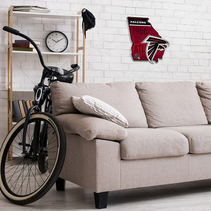 Atlanta Falcons Pennant State Shape 18 Inch Soft Felt by Fielders Choice