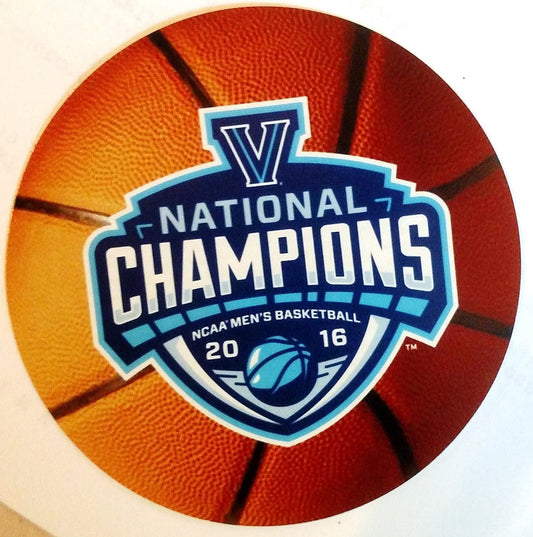 FanNut.com Villanova Wildcats Decal RR 2016 NCAA Basketball Champions 4" Round Vinyl Auto Home Window Glass University of by Fielders Choice