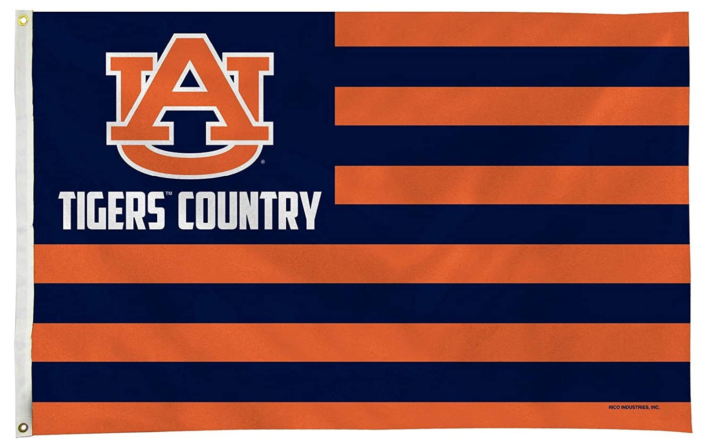 Auburn University Tigers Premium 3x5 Feet Flag Banner, Country Design, Metal Grommets, Outdoor Use, Single Sided by Fielders Choice