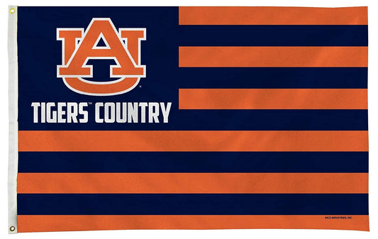 Auburn University Tigers Premium 3x5 Feet Flag Banner, Country Design, Metal Grommets, Outdoor Use, Single Sided by Fielders Choice