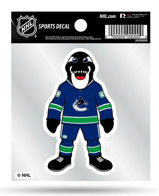 Vancouver Canucks 4x4 Decal Sticker Mascot Logo Premium Vinyl Auto Home Hockey by Fielders Choice