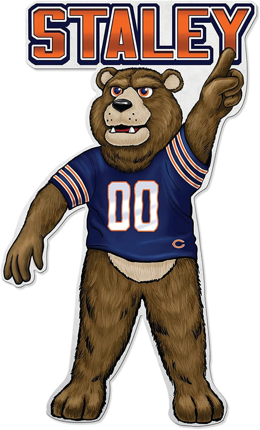 Chicago Bears Pennant Mascot Logo 18 Inch Soft Felt by Fielders Choice