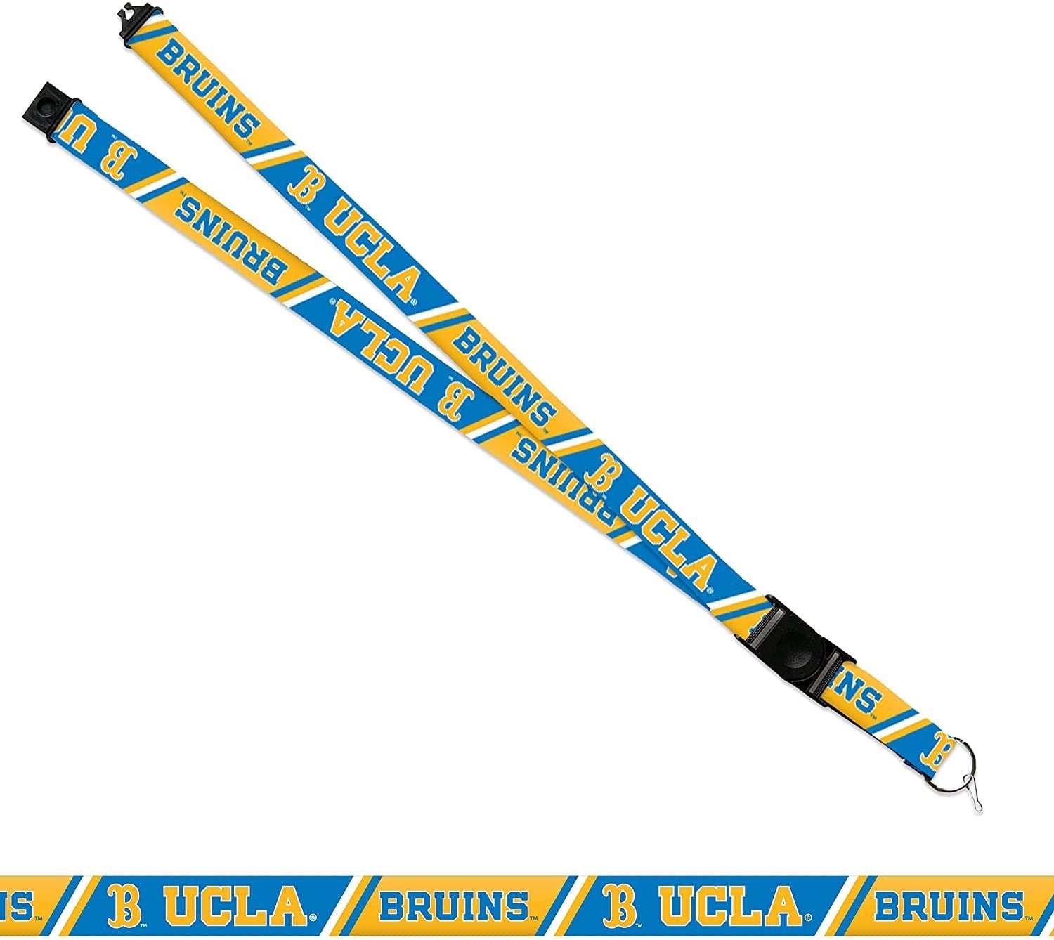 UCLA Bruins Lanyard Keychain Double Sided 18 Inch Button Clip Safety Breakaway by Fielders Choice