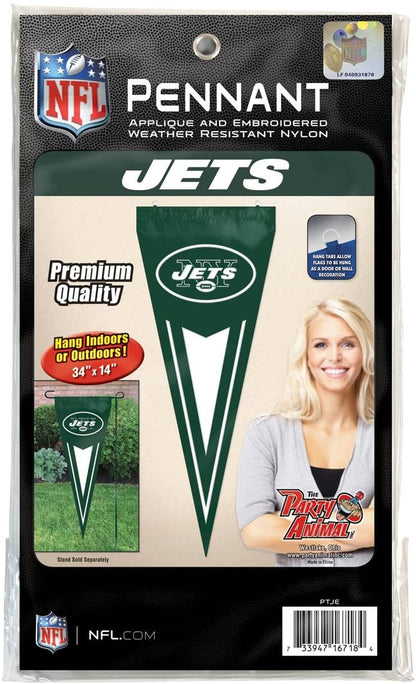New York Jets 14x34 Inch Garden Flag Banner Yard Pennant Design Embroidered Outdoor by Fielders Choice