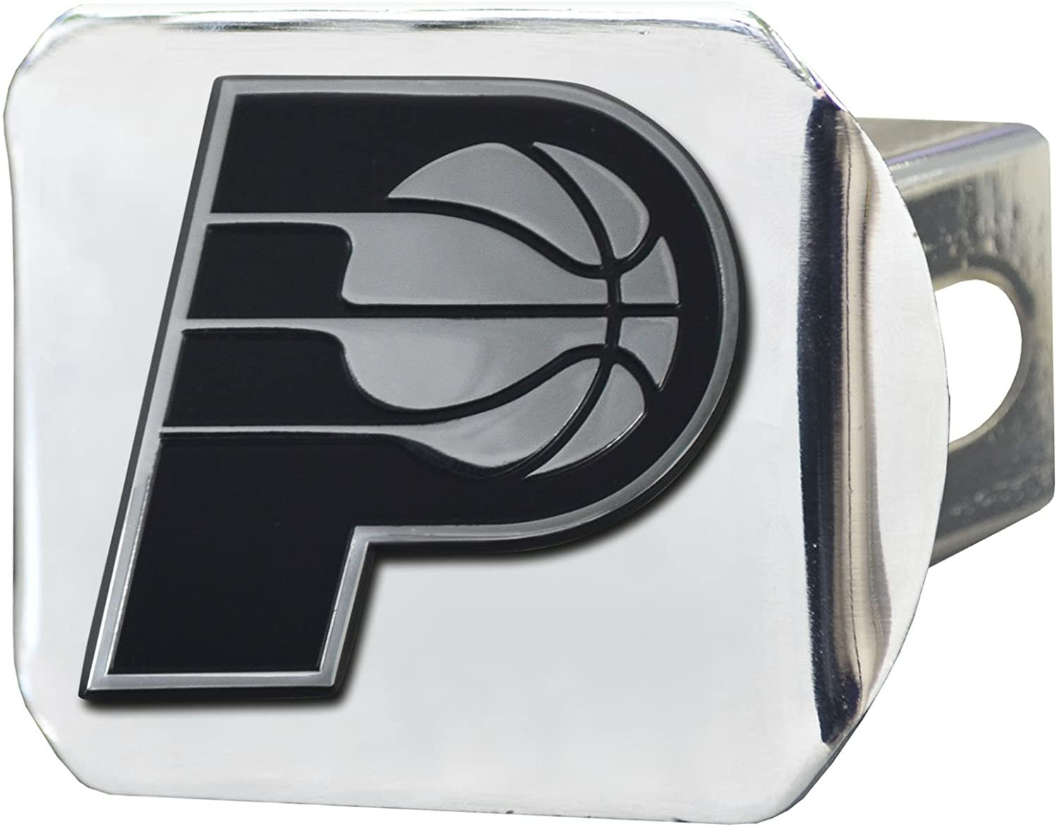 Indiana Pacers Hitch Cover Solid Metal with Raised Chrome Metal Emblem 2" Square Type III by Fielders Choice