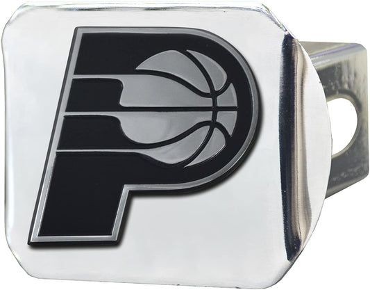 Indiana Pacers Hitch Cover Solid Metal with Raised Chrome Metal Emblem 2" Square Type III by Fielders Choice