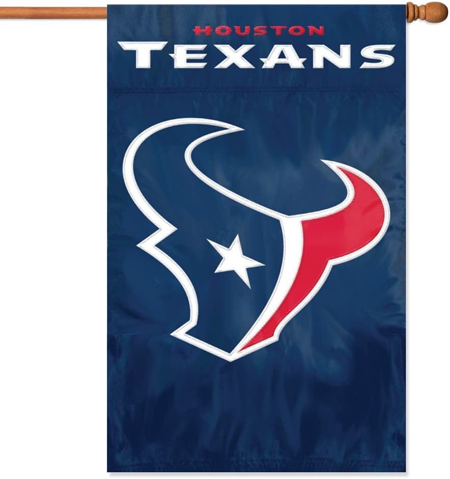 Houston Texans Applique Banner Flag 28x44 by Fielders Choice