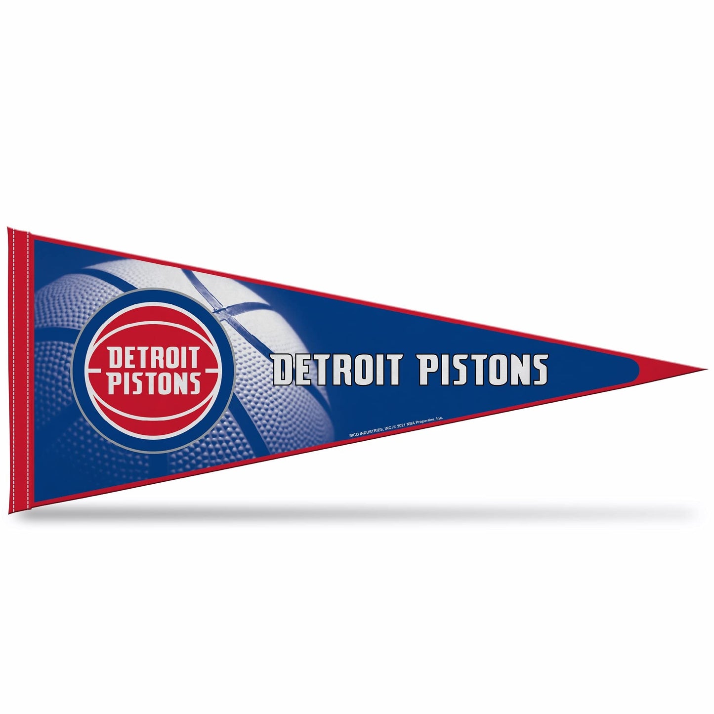 Detroit Pistons Pennant 12x30 Inch Soft Felt by Fielders Choice