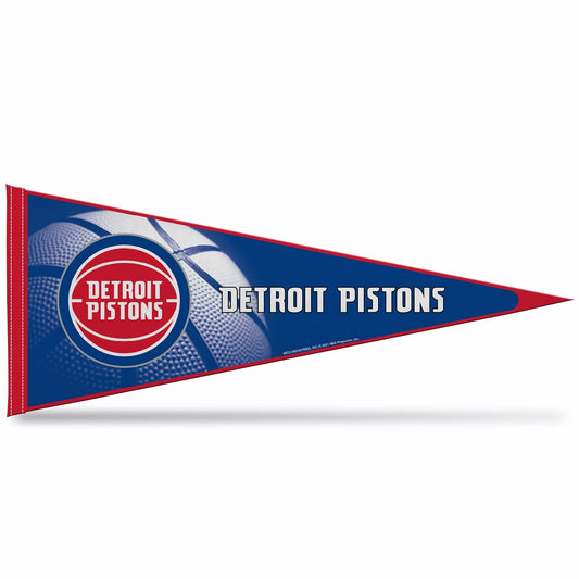Detroit Pistons Pennant 12x30 Inch Soft Felt by Fielders Choice