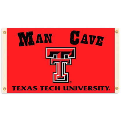 BSI Products, INC. - Texas Tech Red Raiders 3’x5’ Man Cave Flag with 4 Heavy-Duty Brass Grommets - TT Football & Basketball Pride - High Durability - Designed for Indoor Use - Great Gift Idea by Fielders Choice