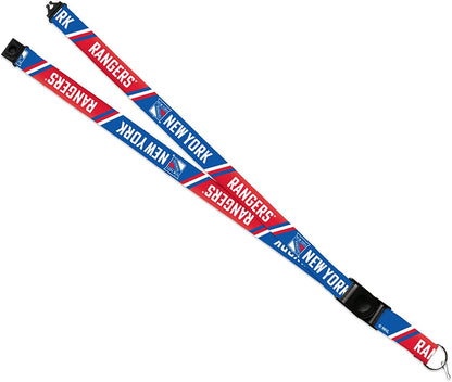 New York Rangers Lanyard Keychain Safety Breakaway Double Sided by Fielders Choice