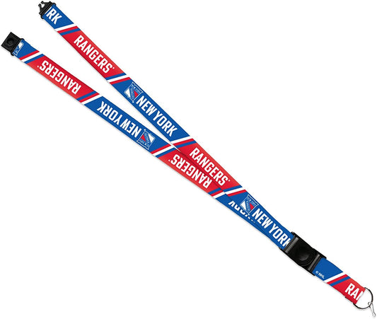 New York Rangers Lanyard Keychain Safety Breakaway Double Sided by Fielders Choice