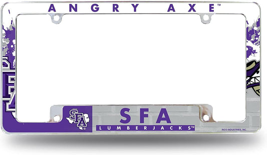 Stephen F Austin State University Lumberjacks Metal License Plate Frame Tag Cover All Over Design 12x6 Inch by Fielders Choice