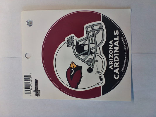 Arizona Cardinals 4 Inch Flat Vnyl Round Decal Sticker Auto Home by Fielders Choice
