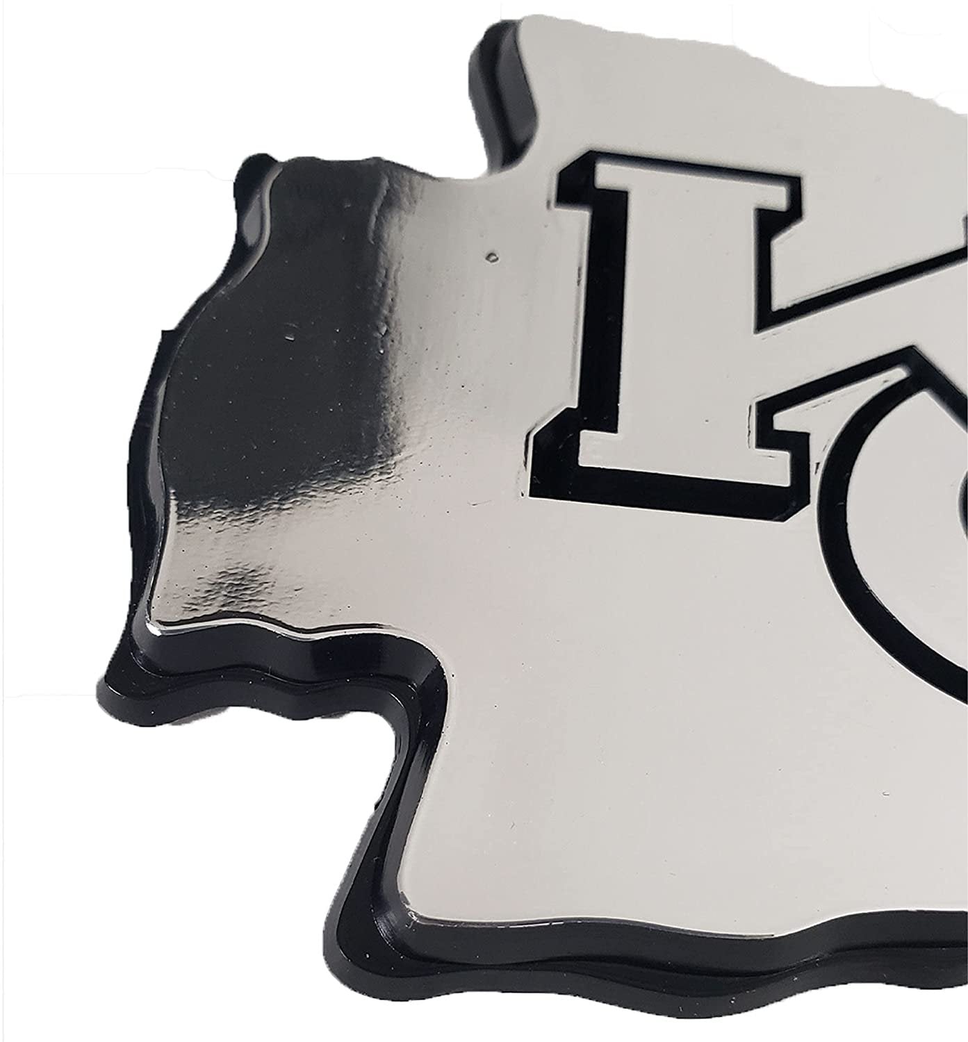 San Jose Sharks Auto Emblem, Plastic Molded, Silver Chrome Color, Raised 3D Effect, Adhesive Backing by Fielders Choice
