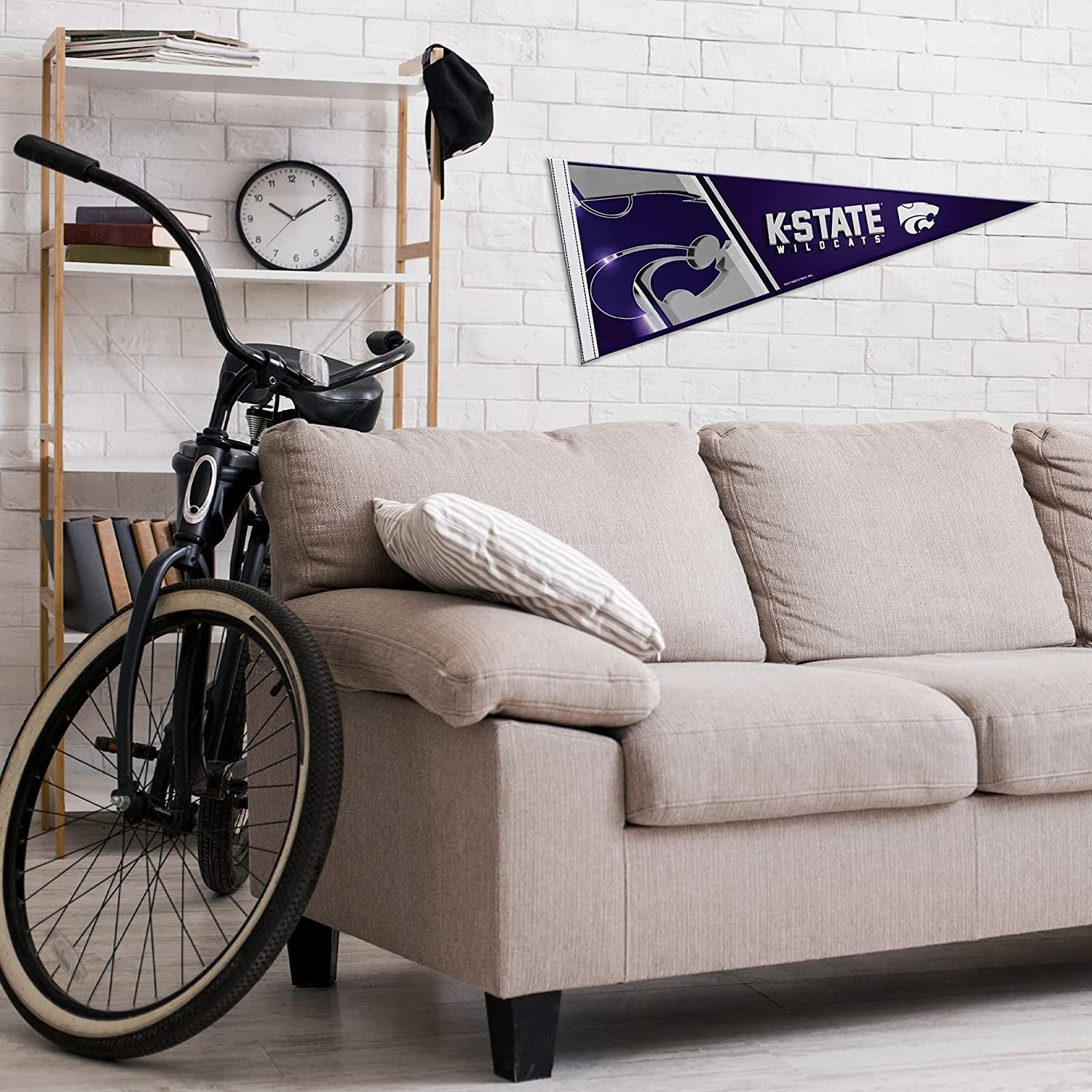 Kansas State University Wildcats Soft Felt Pennant, 12x30 Inch, Easy To Hang by Fielders Choice