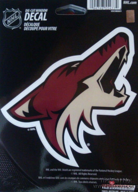 Arizona Coyotes 5" Vinyl Die Cut Decal Sticker Emblem NHL Hockey Phoenix by Fielders Choice