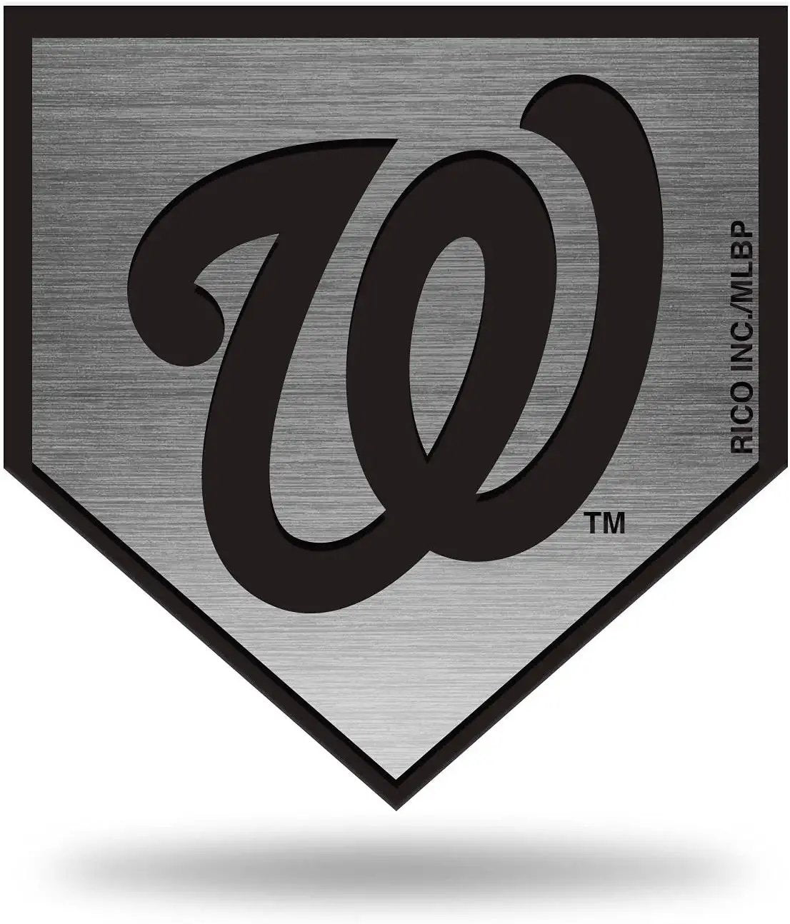 Washington Nationals Solid Metal Auto Emblem Antique Nickel for Car/Truck/SUV by Fielders Choice