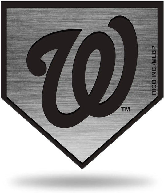 Washington Nationals Solid Metal Auto Emblem Antique Nickel for Car/Truck/SUV by Fielders Choice