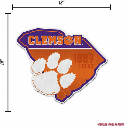 Clemson Tigers Pennant State Shape 18 Inch Soft Felt University of by Fielders Choice