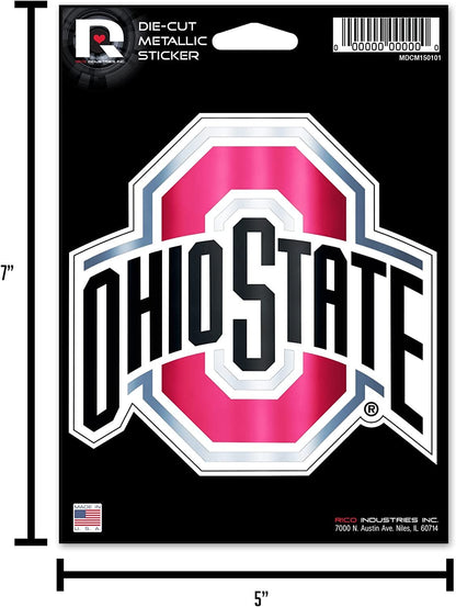 Kansas State University Wildcats 5 Inch Decal Sticker Die Cut Chrome Metallic Shimmer Design by Fielders Choice