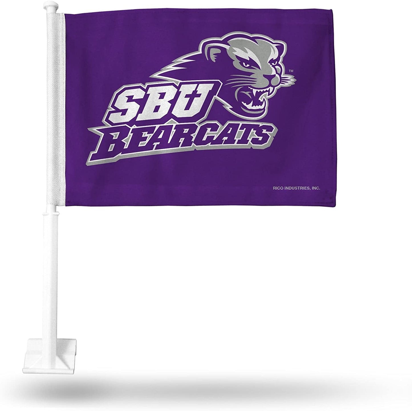 Southwest Baptist University Bearcats Car Flag with Display Pole by Fielders Choice