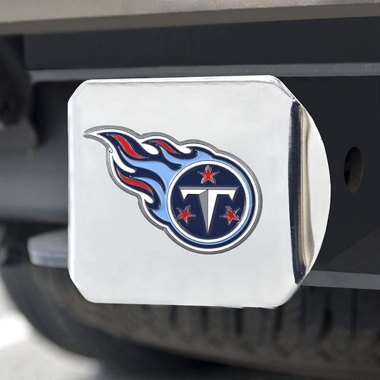 Tennessee Titans Hitch Cover Solid Metal with Raised Color Metal Emblem 2" Square Type III by Fielders Choice