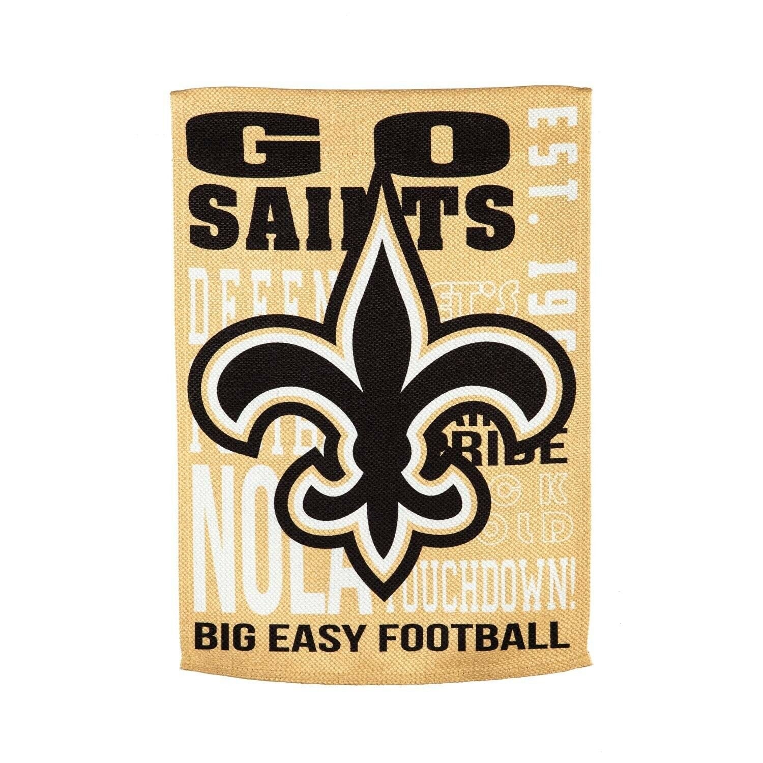 New Orleans Saints Fan Rules Premium 2-sided 28x44 Banner Outdoor Flag Football by Fielders Choice