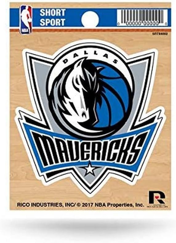 Dallas Mavericks 3 Inch Decal Sticker, Flat Vinyl Die Cut, Full Adhesive Backing by Fielders Choice