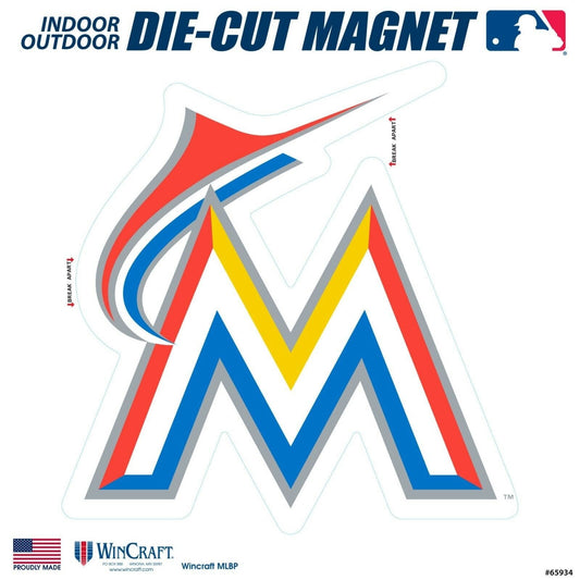 Miami Marlins SD 6" Logo MAGNET Die Cut Vinyl Auto Home Heavy Duty Baseball by Fielders Choice