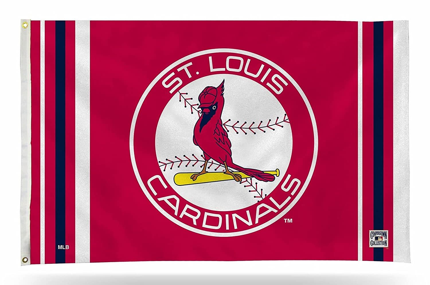 St Louis Cardinals Premium 3x5 Feet Flag Banner, Retro Logo, Metal Grommets, Outdoor Indoor, Single Sided by Fielders Choice