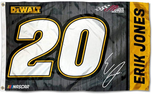 Erik Jones #20 2018 NUMBER 3x5 Flag w/grommets Outdoor House Banner Nascar Racing by Fielders Choice