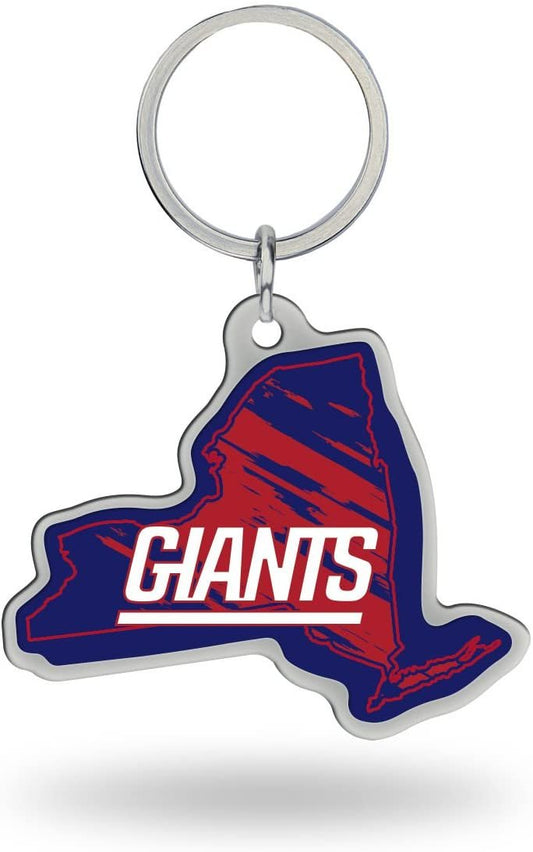 New York Giants Metal Keychain State Shaped by Fielders Choice
