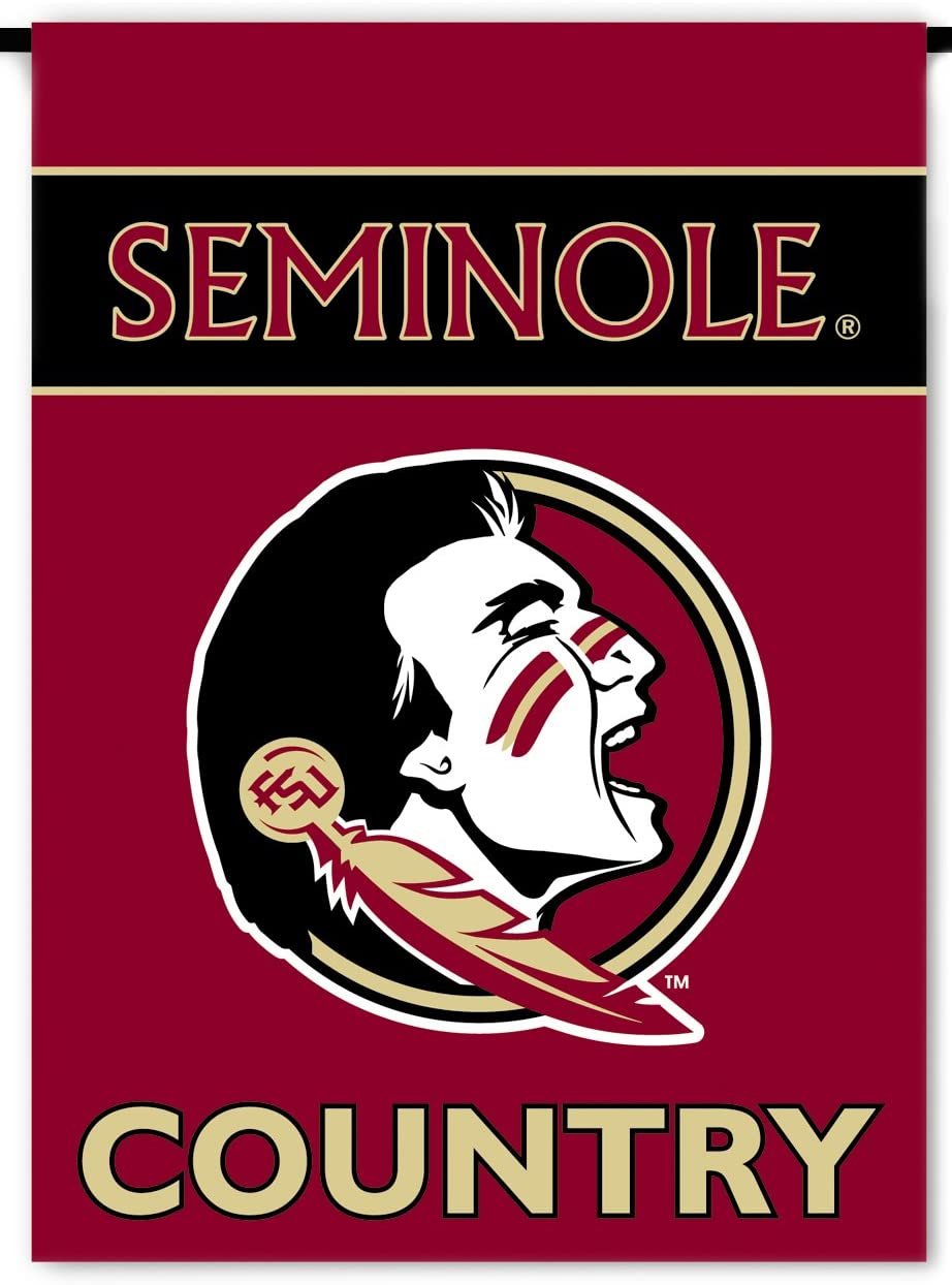 Florida State University Seminoles Premium Garden Flag Banner, Double Sided, Country, 13x18 Inch by Fielders Choice