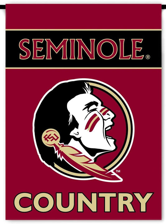 Florida State University Seminoles Premium Garden Flag Banner, Double Sided, Country, 13x18 Inch by Fielders Choice